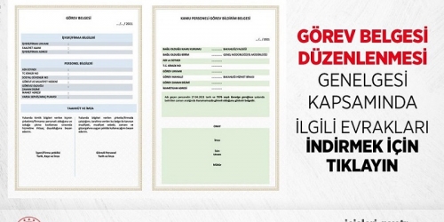 Görev Genelgesi Evrakları